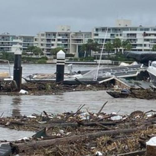 IN PICTURES: Brisbane flooded as “rain bomb” unleashes on city