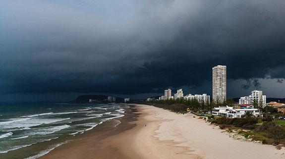 Gold Coast in the firing line for severe thunderstorms today