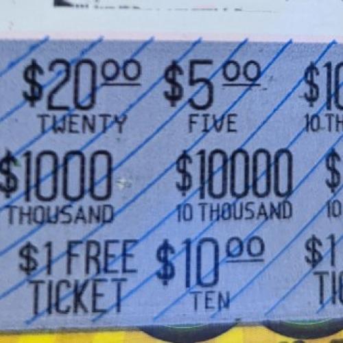 Lucky Gold Coaster turns $1 Scratchie into $10,000!