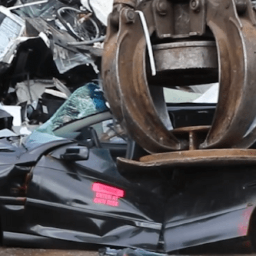 WATCH: Alleged Gold Coast serial hoon’s car destroyed