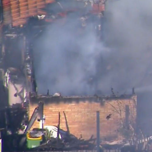 Duplex destroyed following massive fire on northern Gold Coast