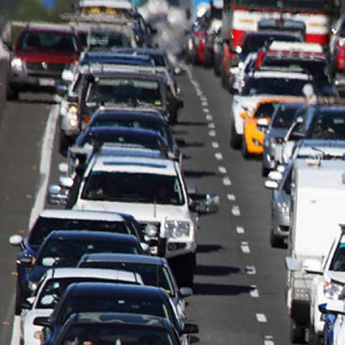 Traffic chaos after truck erupts into flames on M1