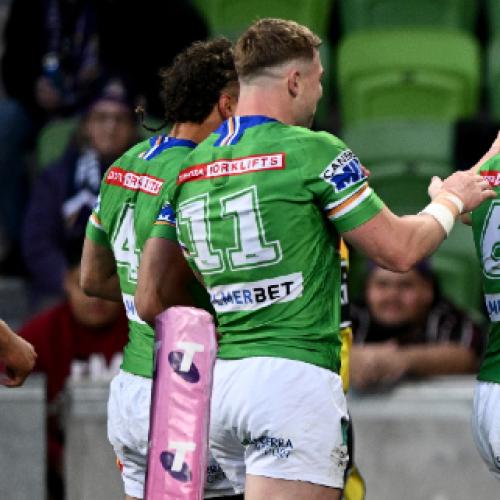 Canberra oust Melbourne from NRL finals