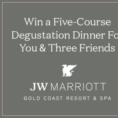 WINNER: 5 Course Degustation for 4 people at J.W. Marriott Resort & Spa
