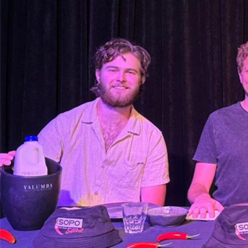WATCH: The Drive Team take on the SOPO Hot Wing Challenge