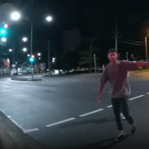 WATCH: Manhunt for two men following vicious Burleigh bashing