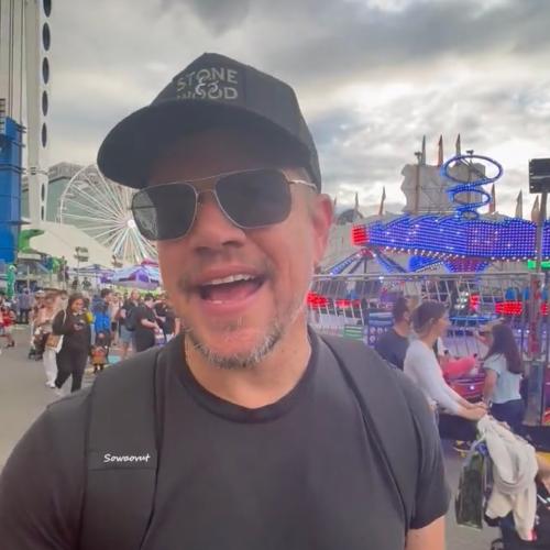 Matt Damon Spotted At The Ekka!