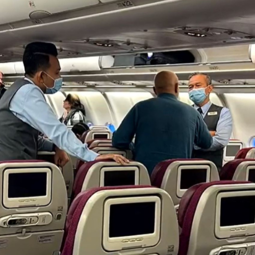 Man arrested after terrorising Malaysia Airlines passengers mid-air