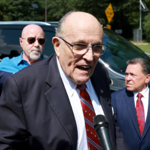 Giuliani surrenders in Trump election subversion case