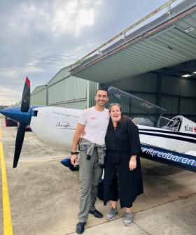 Galey & EJ sent a listener up high for the airshow!
