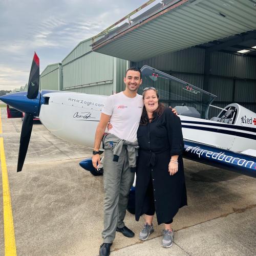 Galey & EJ sent a listener up high for the airshow!