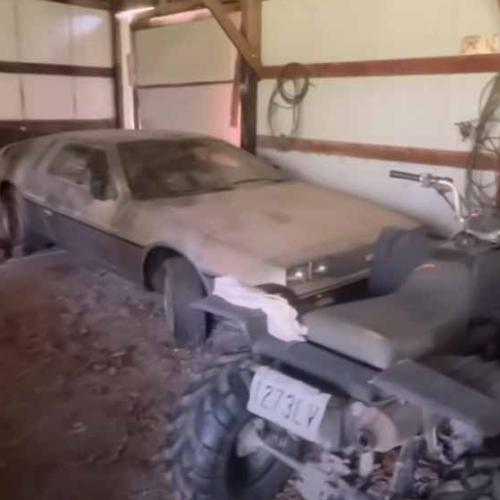 Original DeLorean 'Time Machine' With Only 977 Miles On The Dial Recovered From Shed
