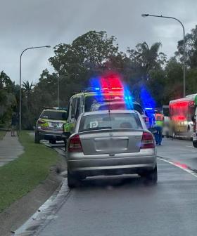 Man dies after crashing into bus on the Gold Coast