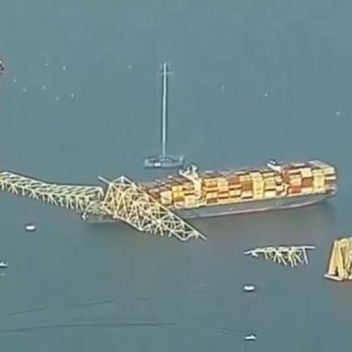 Desperate search for survivors in horror Baltimore bridge collapse