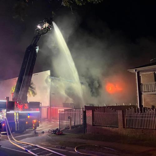 Homes evacuated after Logan storage facility goes up in flames