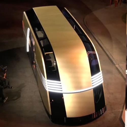 Elon Musk Unveils Tesla’s New Strange Looking Driverless Robovans