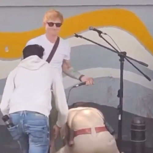 Ed Sheeran’s Surprise Busking Gig Awkwardly Shut Down by Indian Police