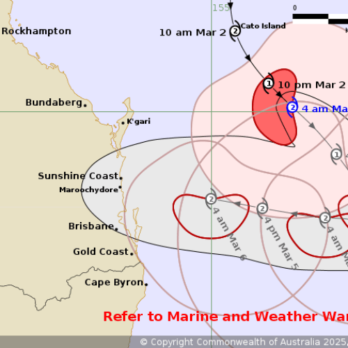 Flood watch issued for Gold Coast as Tropical Cyclone Alfred intensifies