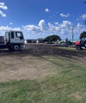 Burleigh Heads foreshore ripped up after weekend surf event