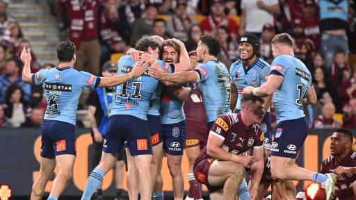 NSW Blues run riot over Queensland in State of Origin series opener