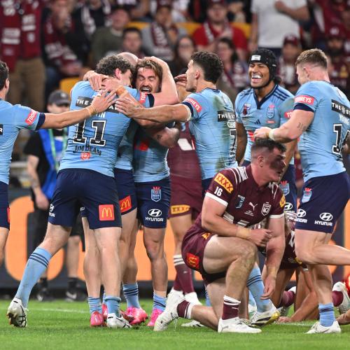 NSW Blues run riot over Queensland in State of Origin series opener