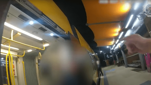 Four teens charged over shocking assault of off-duty police officer on tram