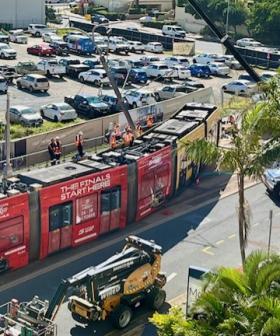Tram derailment continues to cause chaos in Surfers Paradise