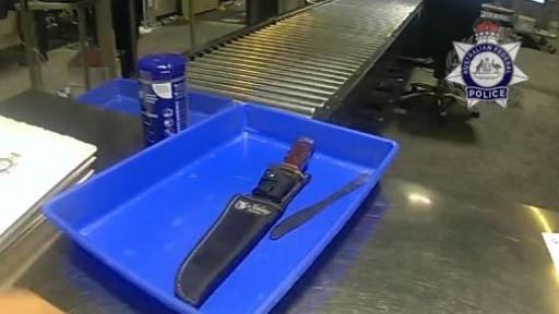 Man charged after large knife found in luggage at Brisbane Airport