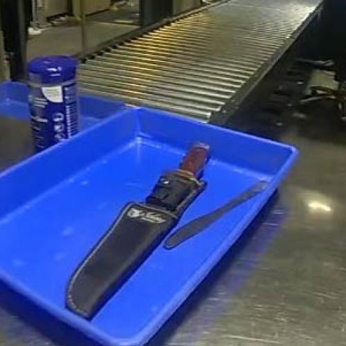 Man charged after large knife found in luggage at Brisbane Airport