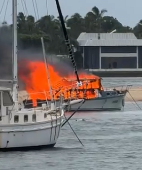Man charged with arson after allegedly torching Gold Coast boat