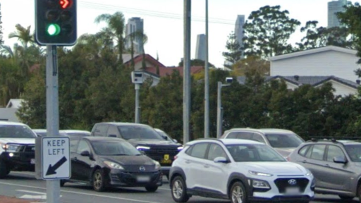 Notorious Gold Coast road safety camera goes up in flames