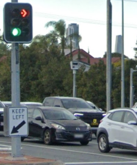 Notorious Gold Coast road safety camera goes up in flames