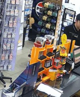 WATCH: Police hunt man after Gold Coast tobacconist robbed at knifepoint