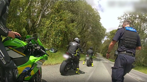 Group of motorcyclists busted speeding in hinterland road safety crackdown