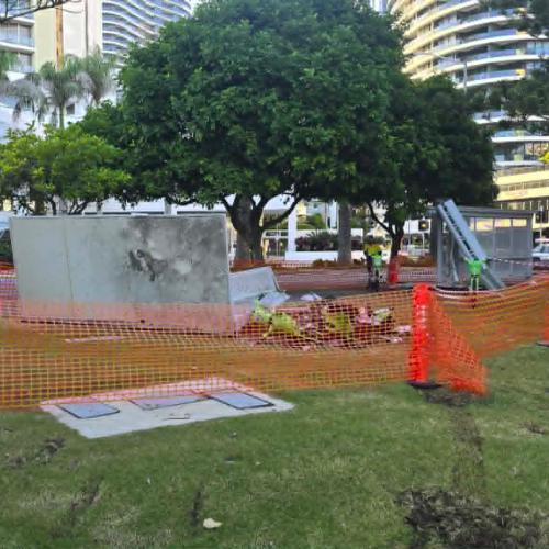 Driver charged over dramatic Broadbeach bus stop crash