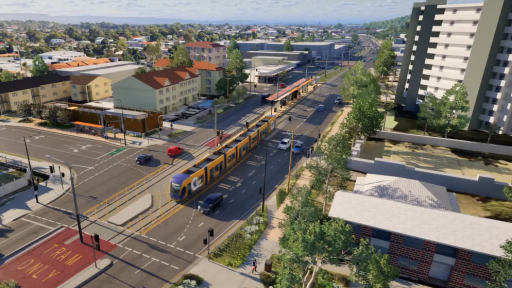 First tram rolls into Burleigh in major Gold Coast light rail milestone