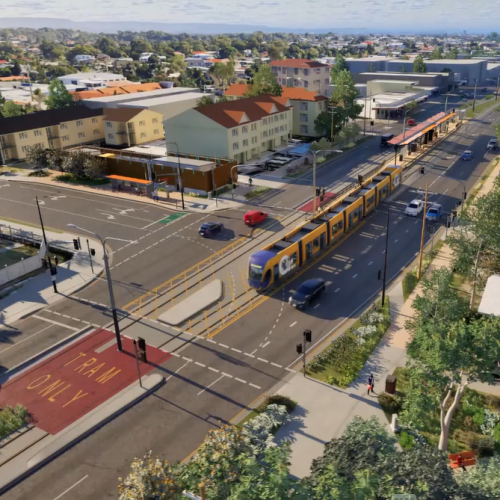 First tram rolls into Burleigh in major Gold Coast light rail milestone