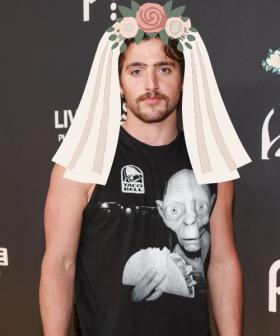 Pop Star Benson Boone Commits to the Bit in Viral Wedding Dress Prank