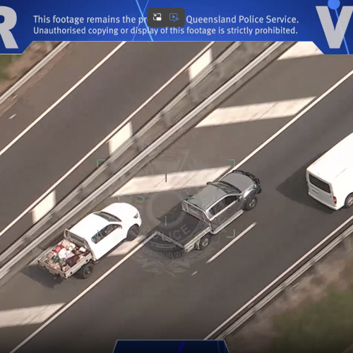 WATCH: Two arrested after stolen car chase from Gold Coast to Ipswich