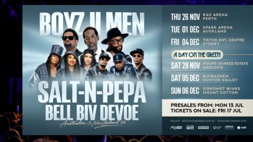 Grab Your Walkman: Boyz II Men and Salt-N-Pepa Are Touring Australia in 2026