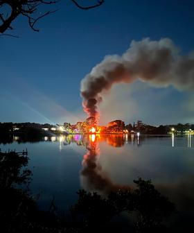 Ferocious fire rips through Tweed holiday park