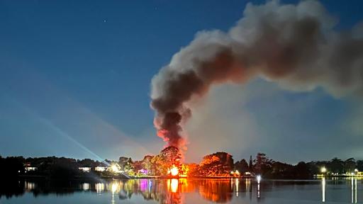 Ferocious fire rips through Tweed holiday park