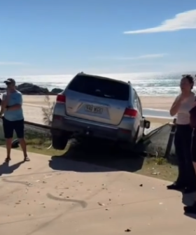 Driver fined after runaway SUV ploughs onto busy Gold Coast beach