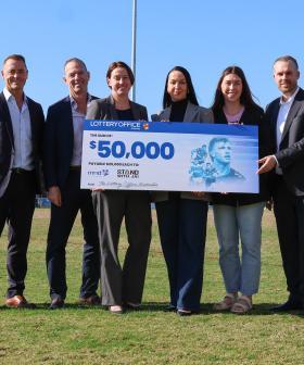 The Lottery Office drop huge donation for Titans' Jai Arrow round