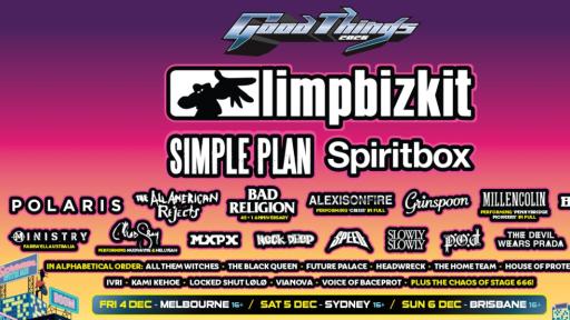 Limp Bizkit Leads Massive Good Things Festival 2026 Lineup