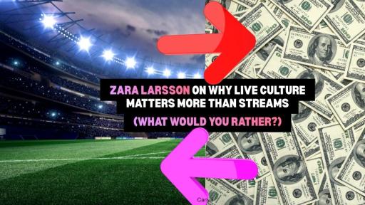 Zara Larsson on why live culture matters more than Streams