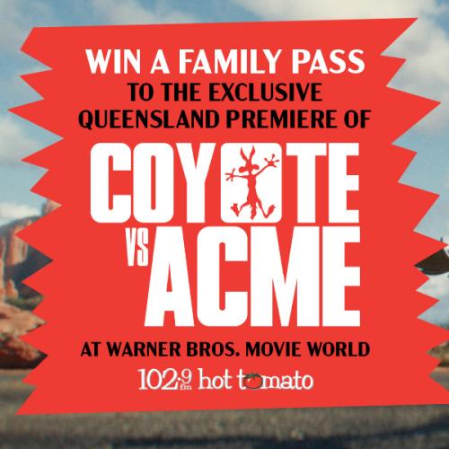 Win a family pass to the exclusive Queensland premiere of Coyote vs. ACME at Warner Bros. Movie World