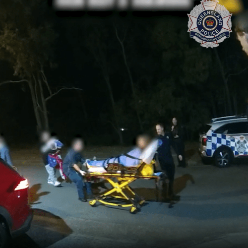 WATCH: Baby girl makes dramatic arrival in police station driveway