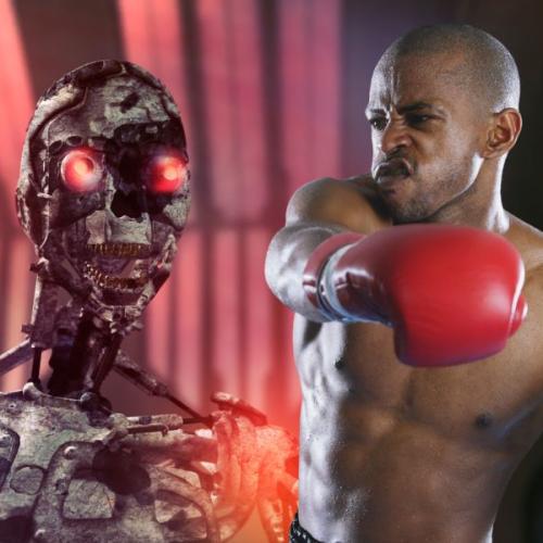 REK “made history” with the first Human VS Terminator robot fight! Now California wants it shut down.