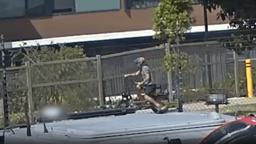 WATCH: Police hunt e-motorbike rider accused of injuring elderly man